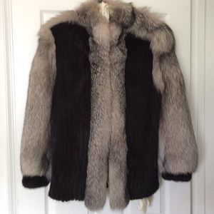 Vintage Ranch Mink Jacket with Indigo Fox trim.